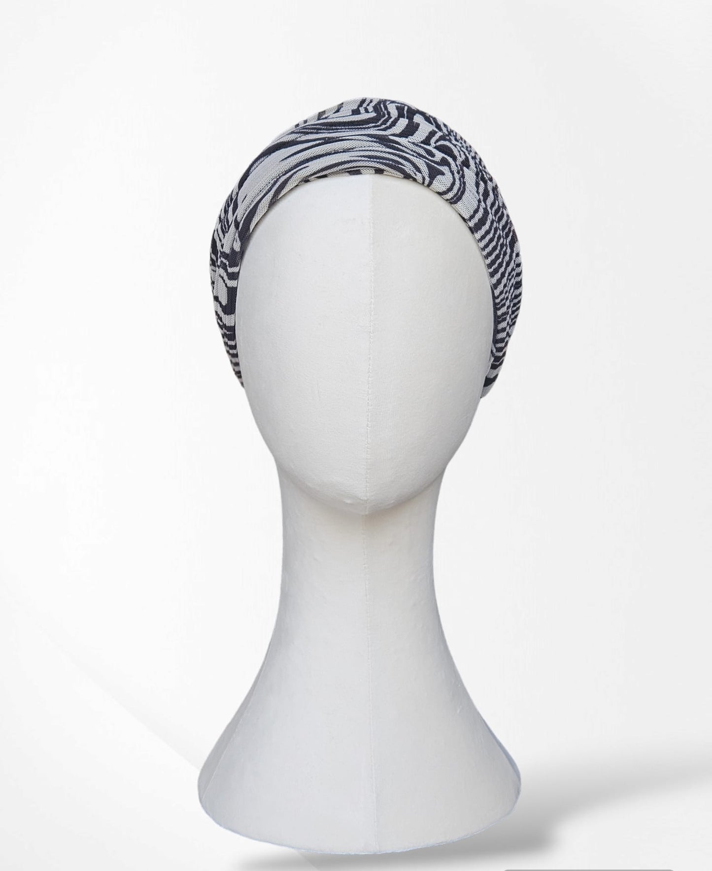 Black and Grey Ava 2 Piece Turban