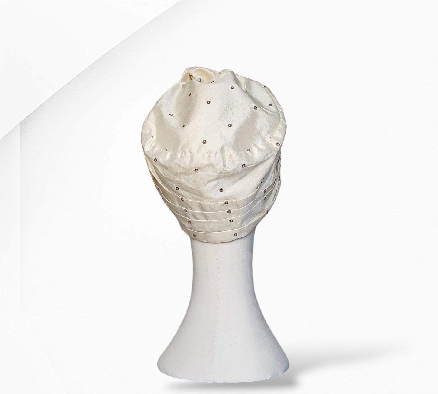 Off White Cai Silk turban Headwear