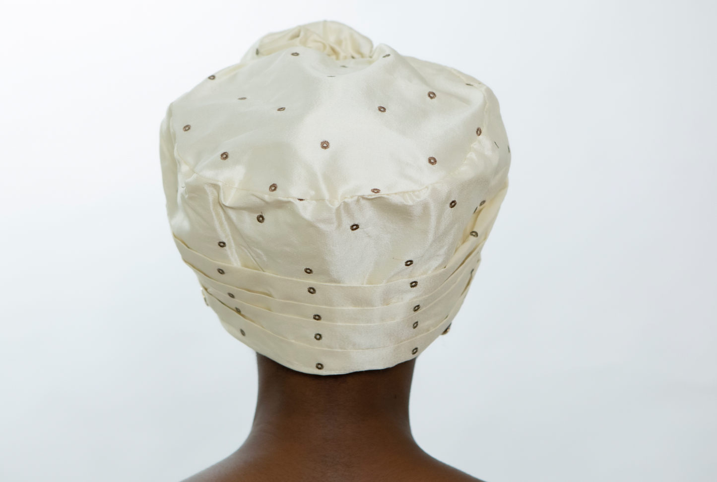 Off White Cai Silk turban Headwear